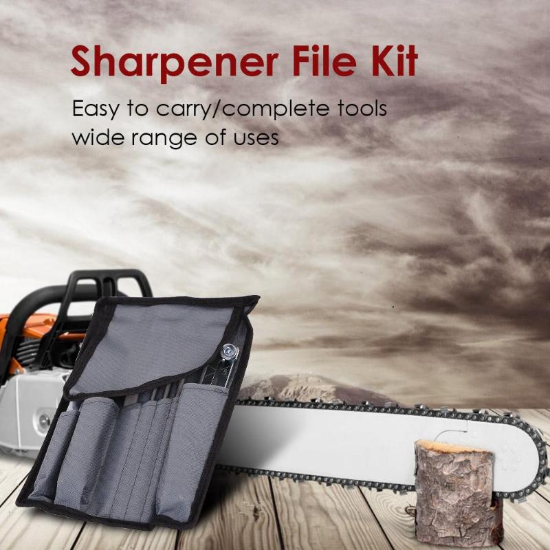 Chainsaw Sharpener File Kit Set Electric Sawtooth Grinding Repair Toolkit for Sharpening & Filing Chainsaws & Other Blades - ebowsos