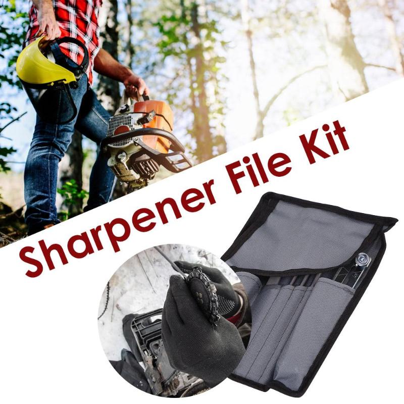 Chainsaw Sharpener File Kit Set Electric Sawtooth Grinding Repair Toolkit for Sharpening & Filing Chainsaws & Other Blades - ebowsos