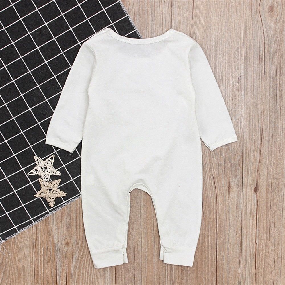 Christmas Newborn Baby Boy Girl Romper Long Sleeve Cotton Jumpsuit Xmas Outfit Clothes Set - ebowsos