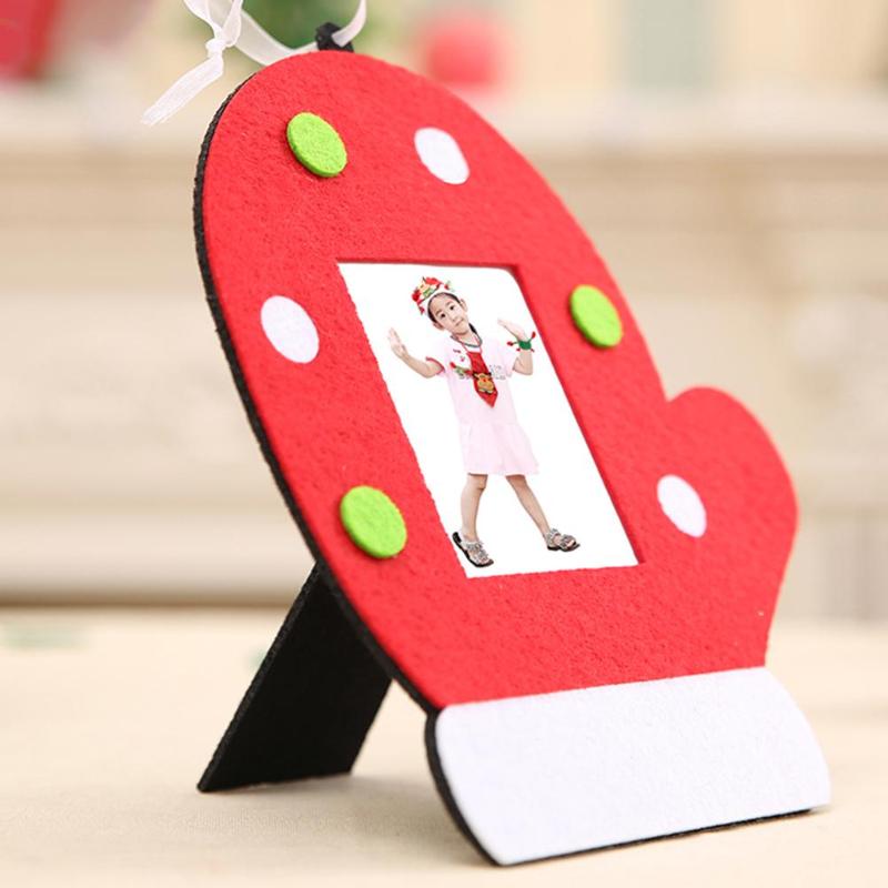 Christmas Non-woven Photo Frame Picture Holder Frame Xmas Tree Ornaments - ebowsos