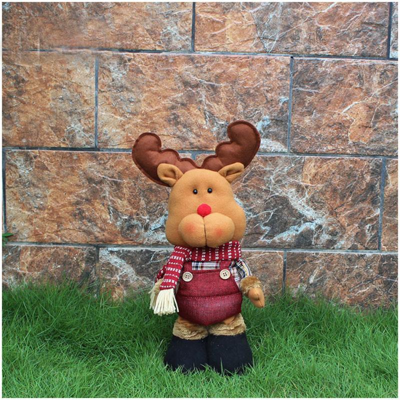 Christmas Santa Claus Snowman Reindeer Doll Home Yard Ornament Xmas Gift - ebowsos