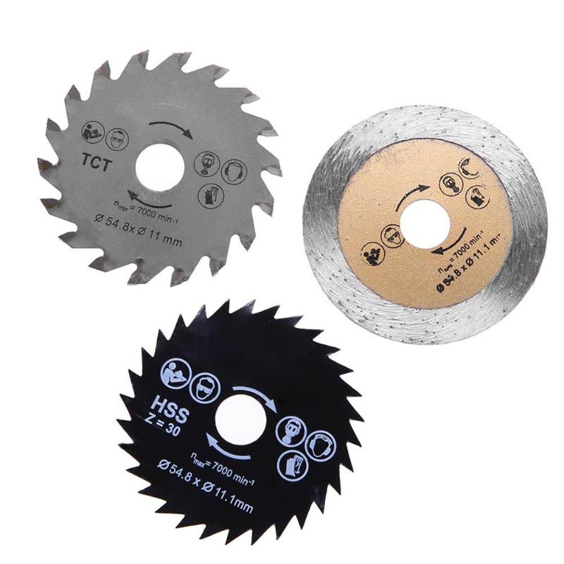 Circular Saw Blades HSS/TCT Woodworking Rotary Tool Cutting Discs Mandrel - ebowsos