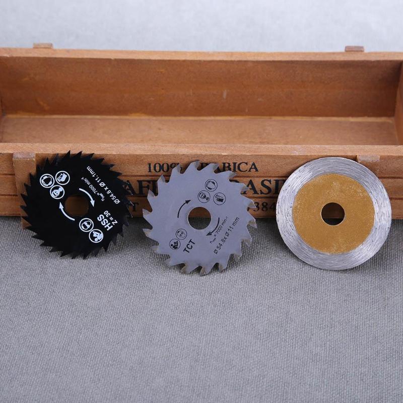 Circular Saw Blades HSS/TCT Woodworking Rotary Tool Cutting Discs Mandrel - ebowsos