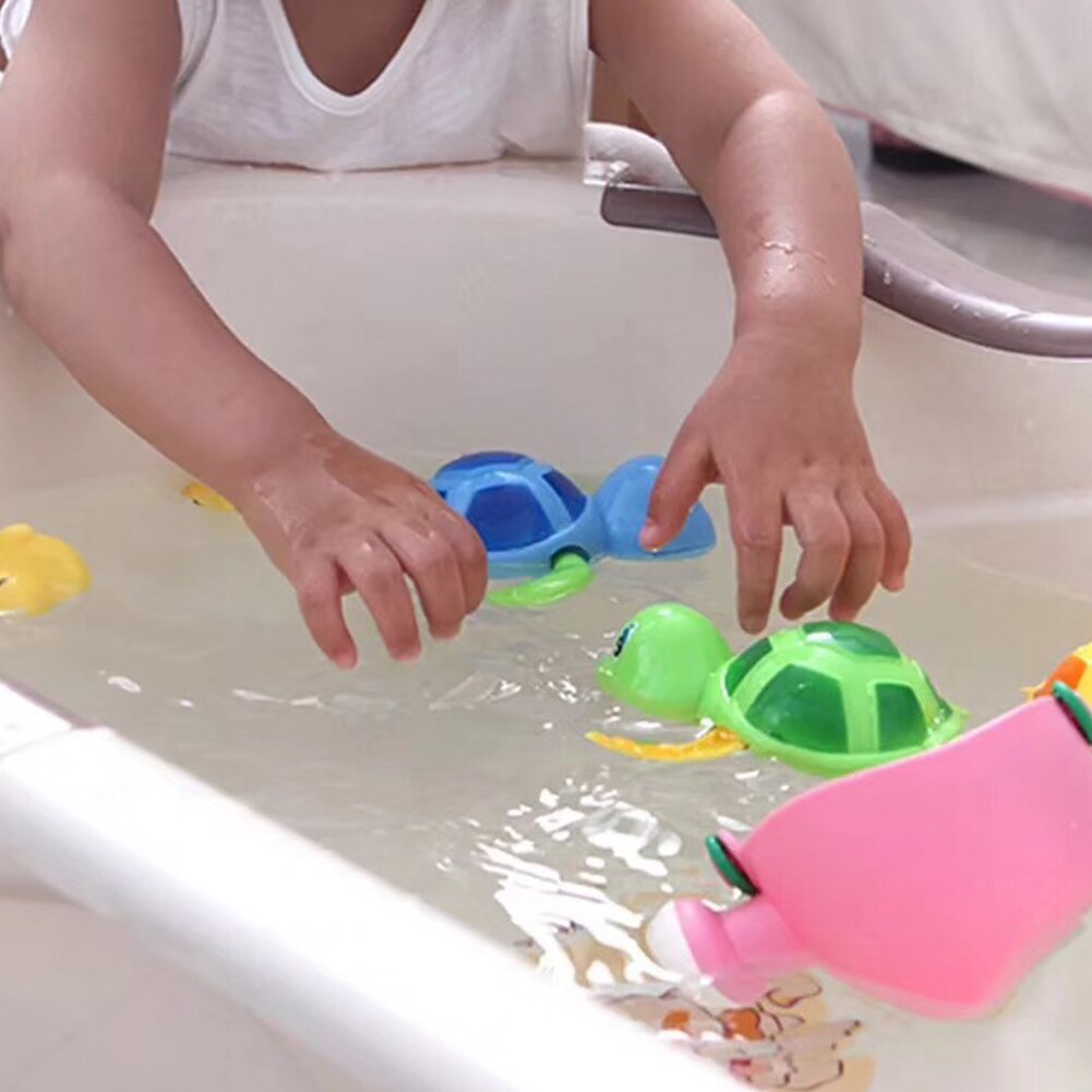 Clockwork Float Turtle Toy Baby Bath Pool Swimming Turtle Wind-up Toys For Kids Baby-ebowsos