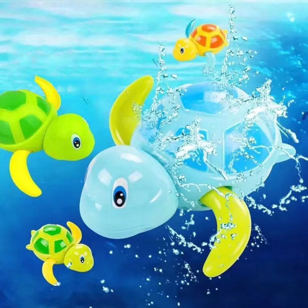 Clockwork Float Turtle Toy Baby Bath Pool Swimming Turtle Wind-up Toys For Kids Baby-ebowsos