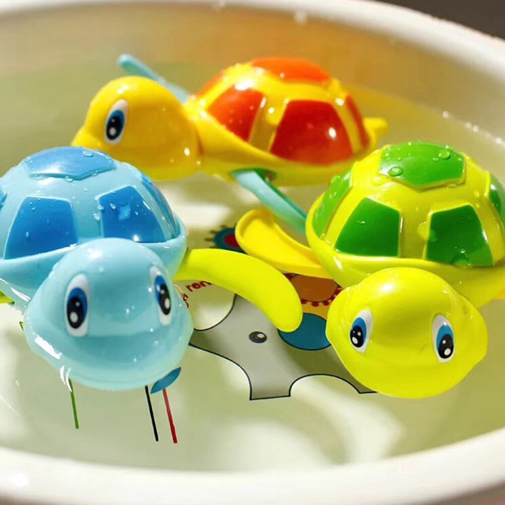 Clockwork Float Turtle Toy Baby Bath Pool Swimming Turtle Wind-up Toys For Kids Baby-ebowsos