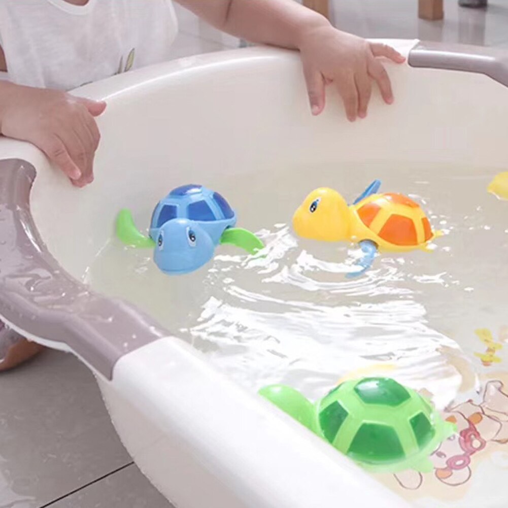 Clockwork Float Turtle Toy Baby Bath Pool Swimming Turtle Wind-up Toys For Kids Baby-ebowsos