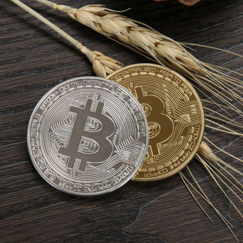 Collection Coin Bitcoin Gold Plated Bronze Physical Bitcoins Casascius Bit BTC With Case Gift For Home as Gift DropShipping - ebowsos