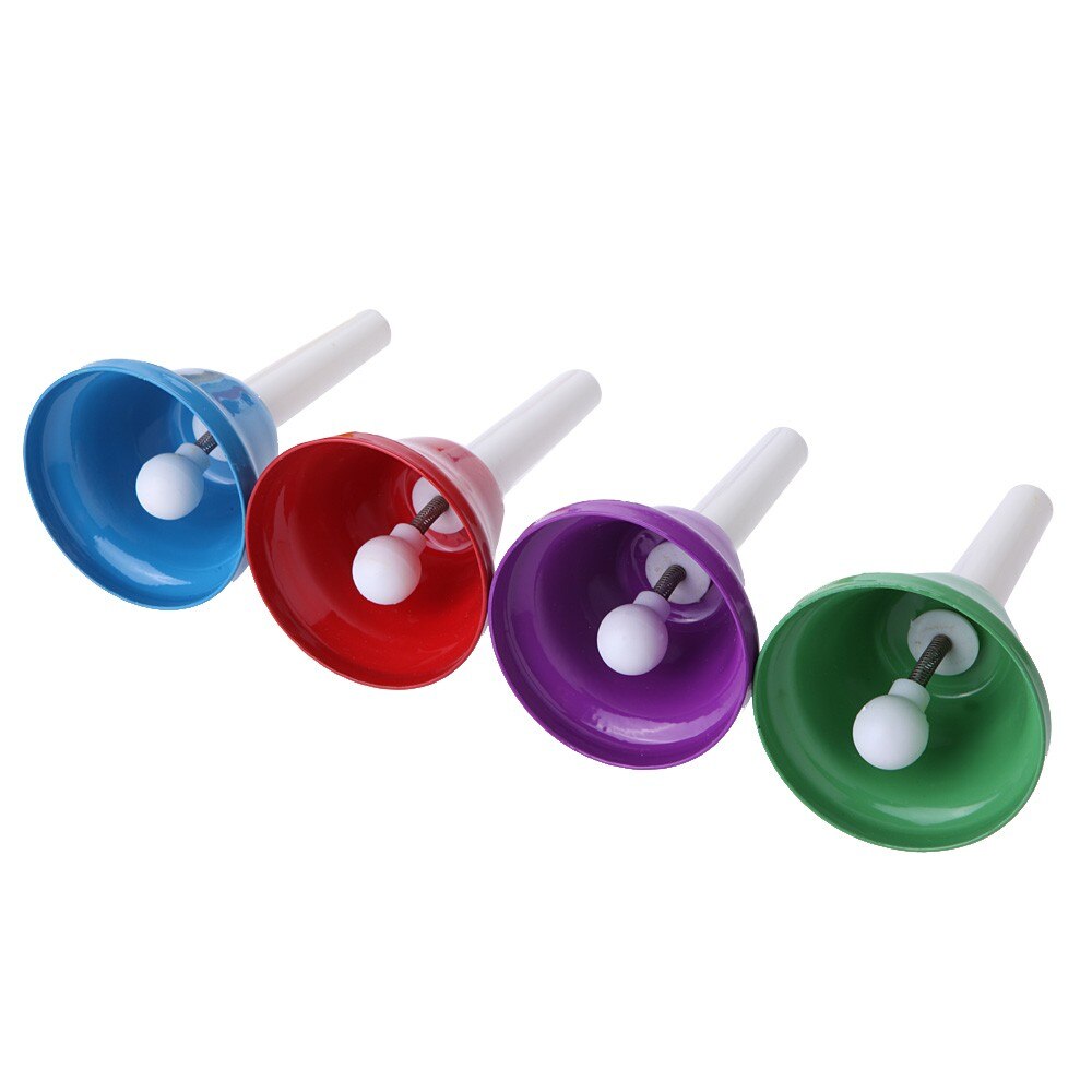 Colorful Hand Percussion Toy Kit 8 Note Tones Bell For Kids Toddler Gift Percussion Instrument Children Musical Toys-ebowsos