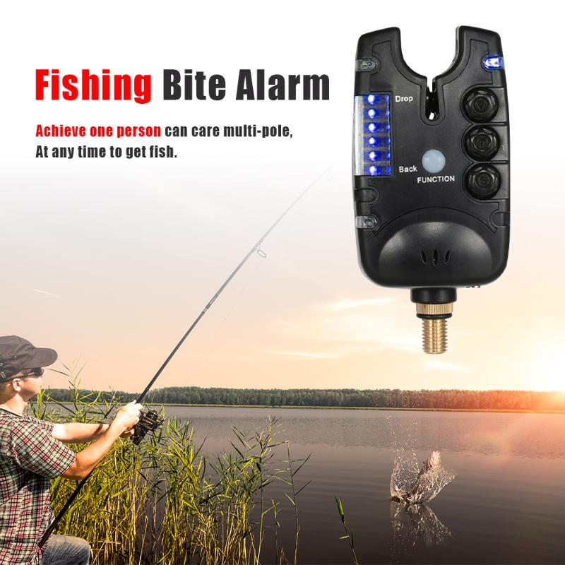 Convenient Fishing Bite Alarm High-quality Adjustable Tone Volume Sensitivity Carp Fishing Tackle Accessories 120x55x40mm-ebowsos