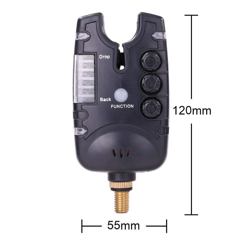 Convenient Fishing Bite Alarm High-quality Adjustable Tone Volume Sensitivity Carp Fishing Tackle Accessories 120x55x40mm-ebowsos