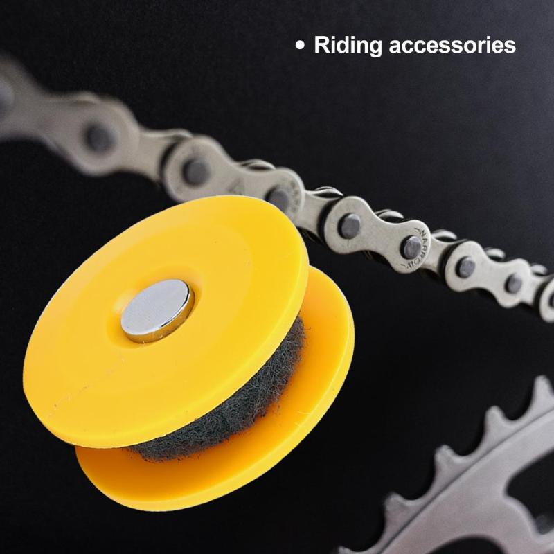 Convenient Mountain Bike Chain Washer Oiler Lubricating Durable PVC Strong Compact Practical Smooth Roller Round Riding Tool-ebowsos