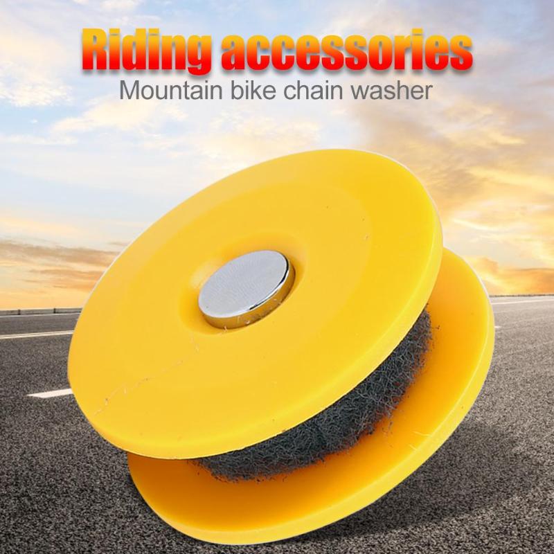 Convenient Mountain Bike Chain Washer Oiler Lubricating Durable PVC Strong Compact Practical Smooth Roller Round Riding Tool-ebowsos