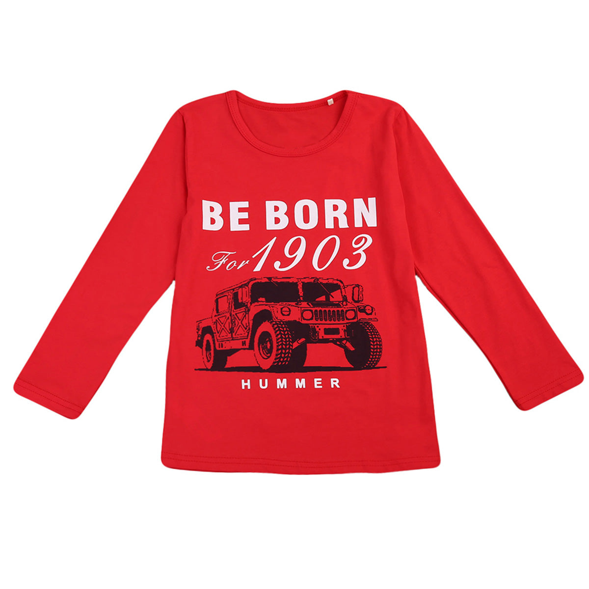 Cool Children Boy Kids Car Pattern T-shirt Tops Long Sleeve Cotton Tee Blouse - ebowsos