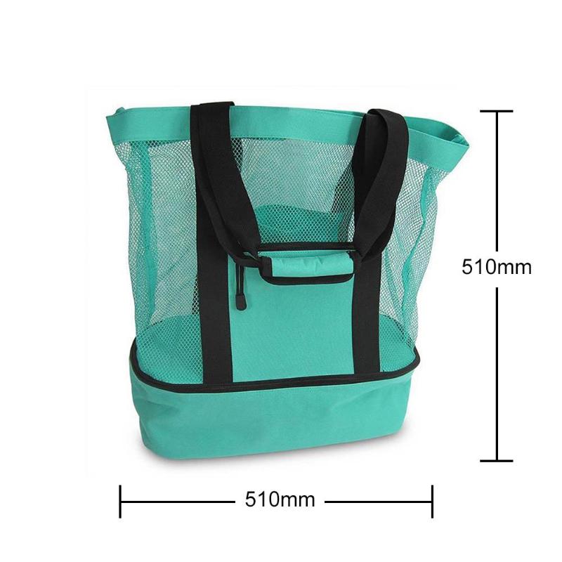 Cooler Bag Ice Pack Waterproof Big Capacity Outdoor Thickening Insulated Cooler Bag Food Picnic Mesh Pack Extra Large-ebowsos