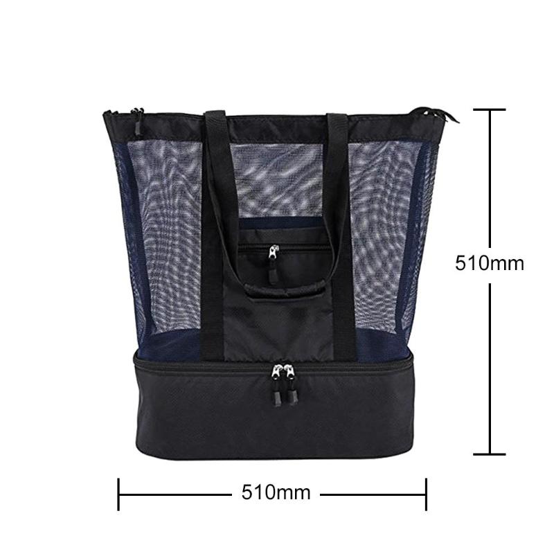 Cooler Bag Ice Pack Waterproof Big Capacity Outdoor Thickening Insulated Cooler Bag Food Picnic Mesh Pack Extra Large-ebowsos