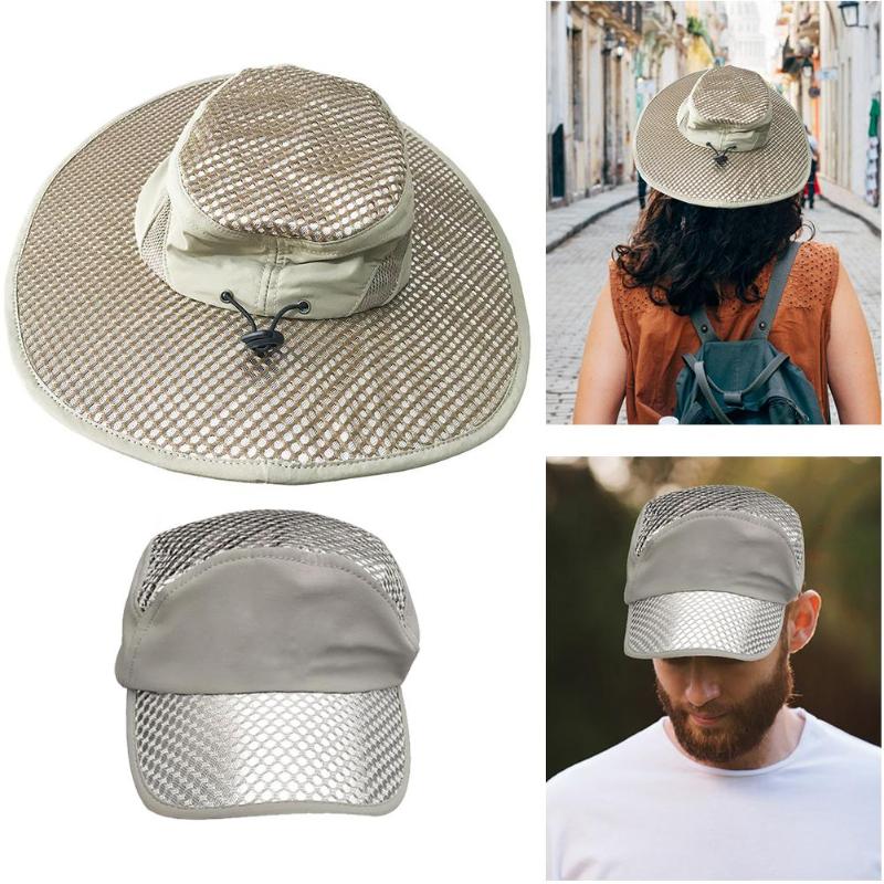 Cooling Ice Cap Sunscreen Bucket Hat with UV Protection for Men Women-ebowsos