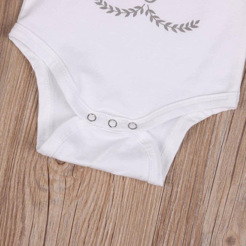 Cotton Newbon Infant Baby Boy Girl  Bodysuit Jumpsuit Clothes Outfits - ebowsos