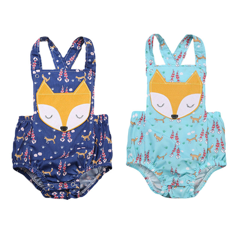 Cotton Newborn Baby Boy Girl Bodysuit Jumpsuit Clothes Outfits 0-24M - ebowsos