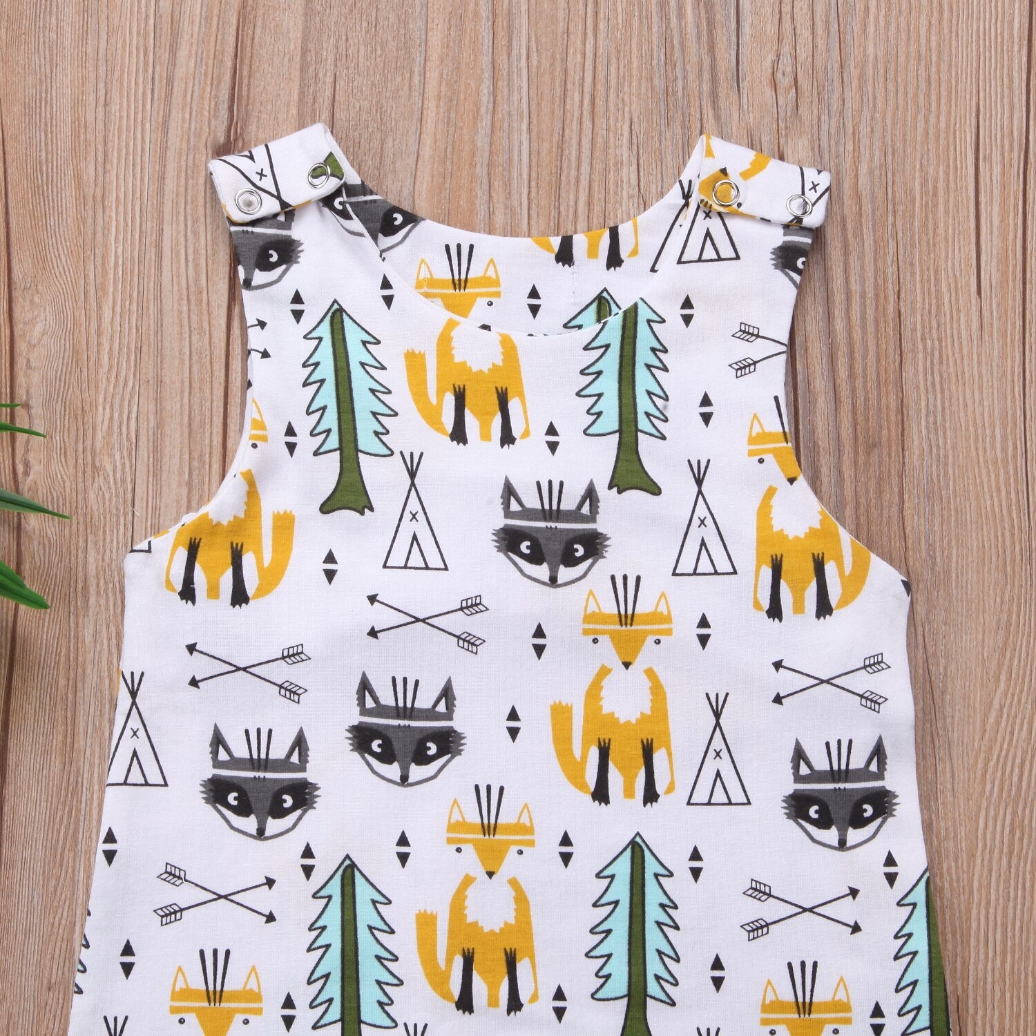 Cotton Newborn Baby Boy Girls Jumpsuit Vest Romper Sleeveless Summer Clothes Outfits - ebowsos