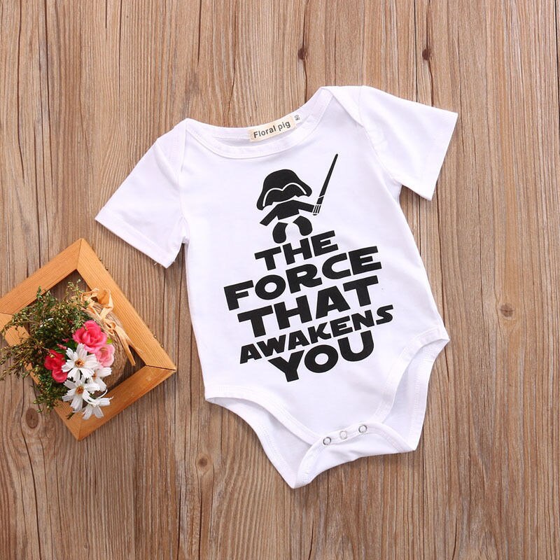 Cotton Newborn Toddler Baby Boys Girls Bodysuit  Jumpsuit Clothes Outfits - ebowsos