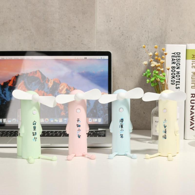 Creative 3 in 1 Mobile Phone Bracket Spray Mini Fan USB Portable Air Fan - ebowsos