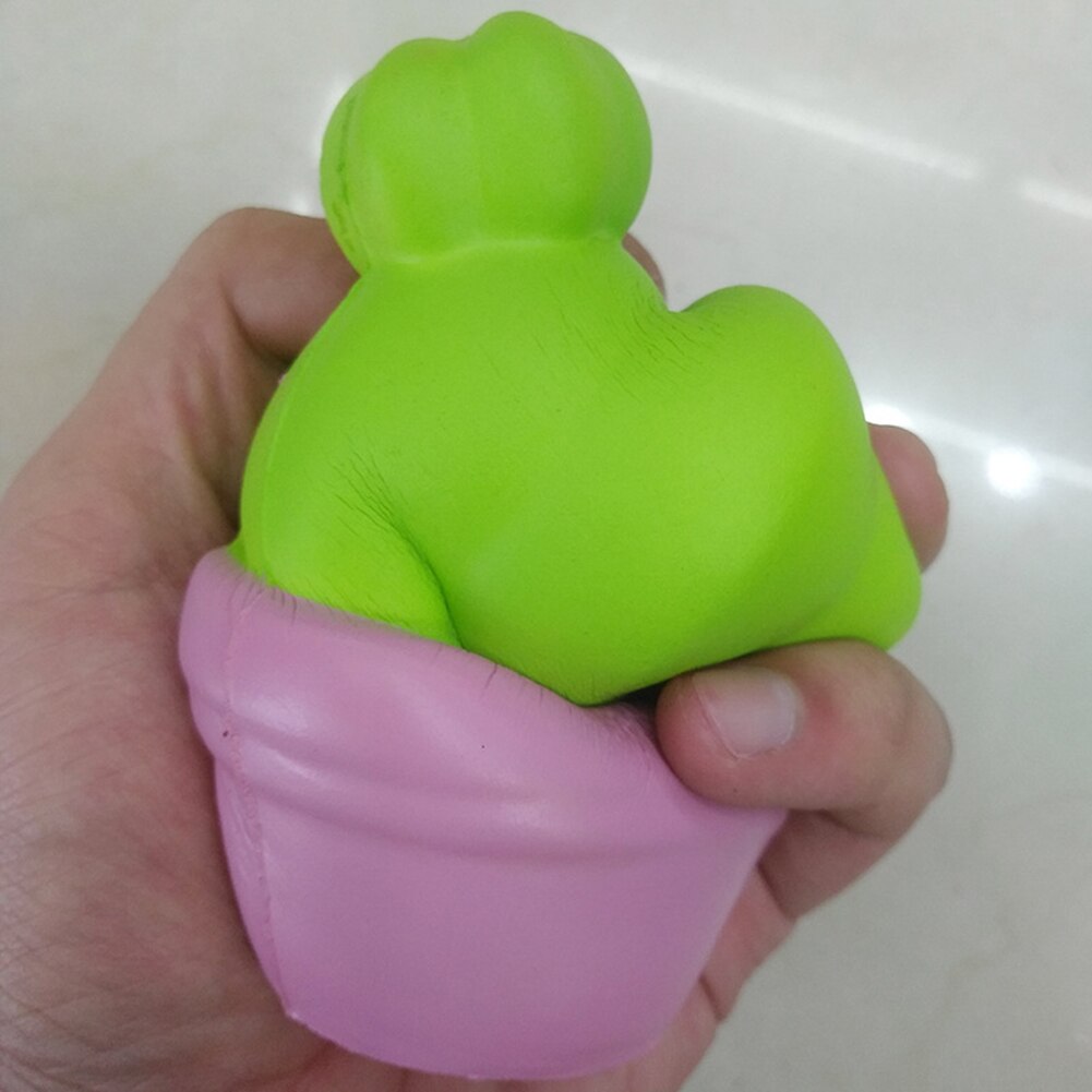 Creative Mini Cactus Cream Bread Cake Scented Squeeze Slow Rising Strap Kid Adult Antistress Squeeze Toy Gift Children Baby Toys-ebowsos