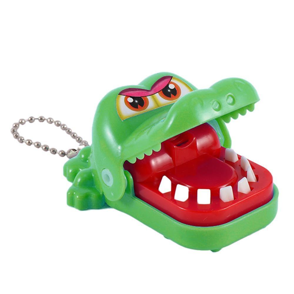 Creative Novelty Biting Hand Crocodile Game Mouth Tooth Alligator Family Classic Practical Jokes Green Blue Yellow Random-ebowsos