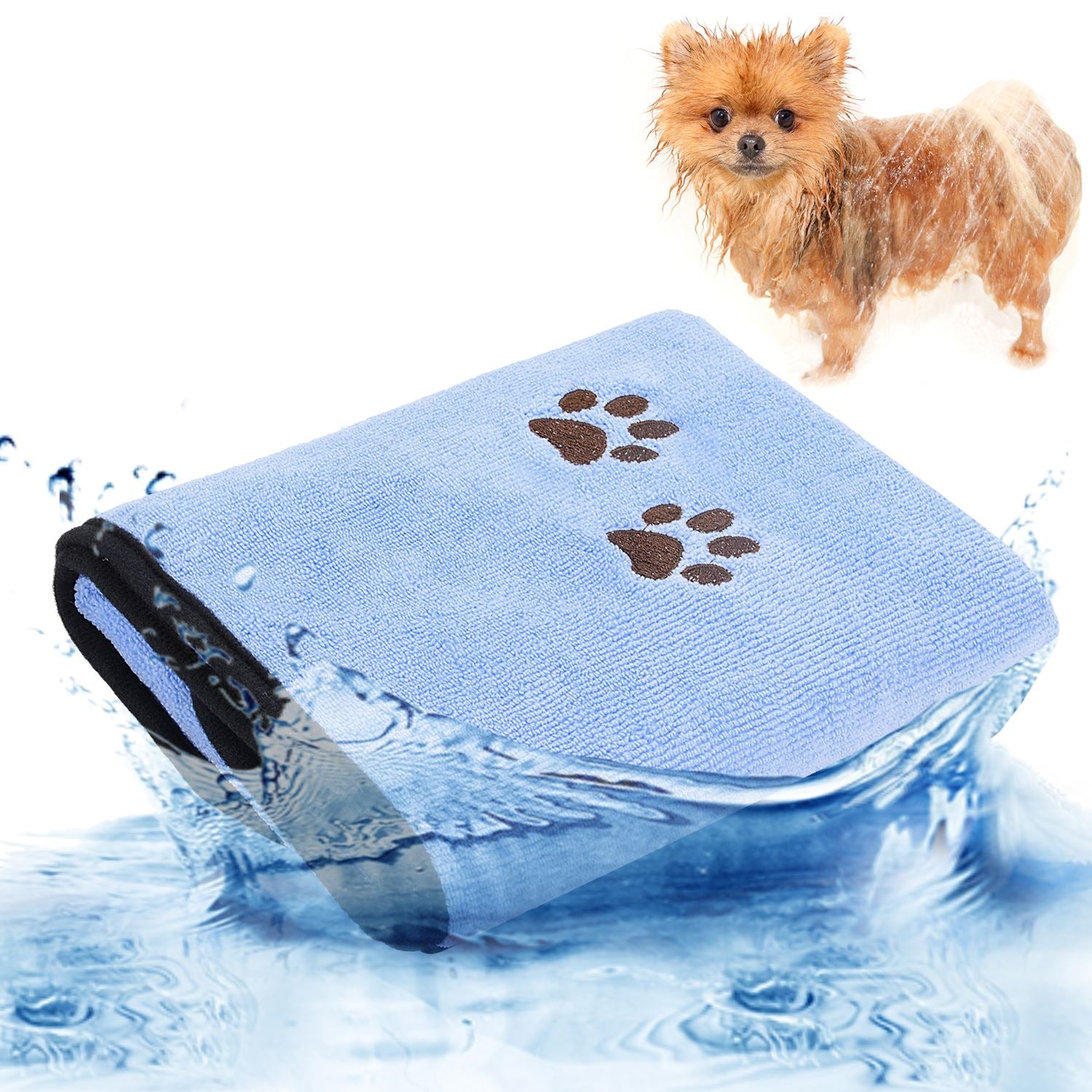 Creative Printing Pet Towel Soft Multipurpose Absorbent Pet Bath Towel For Cat Kitten Dog Puppy Pet Cleaning Supplies-ebowsos