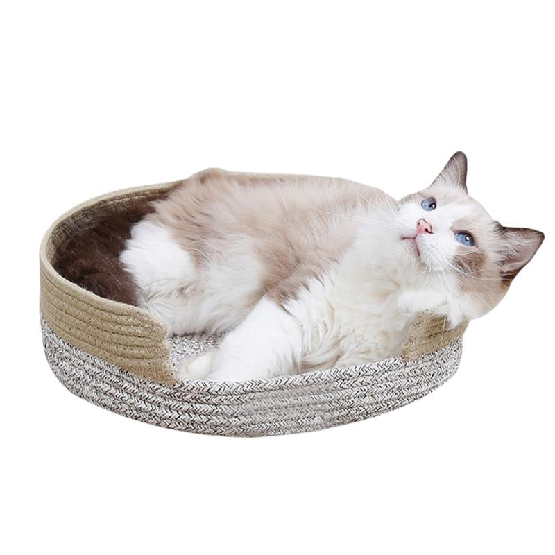 Creative Soft Warm Pet Bed Nest Non-Slip Scratch Resistant Pet Sleeping Bed Cat Scratcher For Kitten Pet Supplies-ebowsos