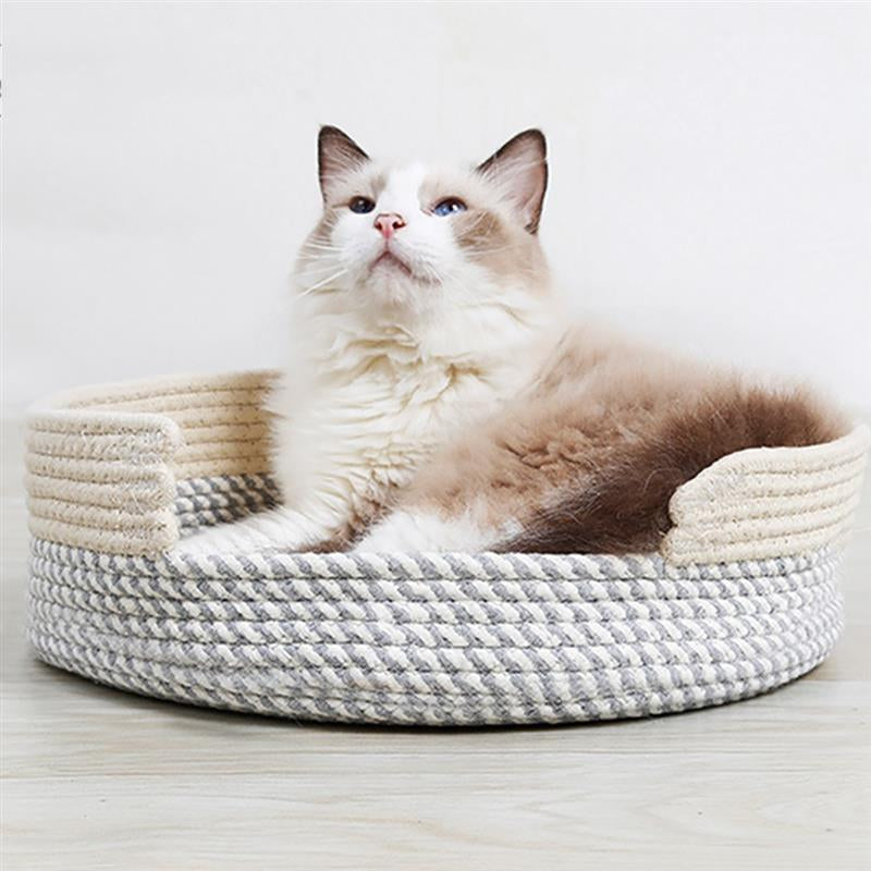 Creative Soft Warm Pet Bed Nest Non-Slip Scratch Resistant Pet Sleeping Bed Cat Scratcher For Kitten Pet Supplies-ebowsos