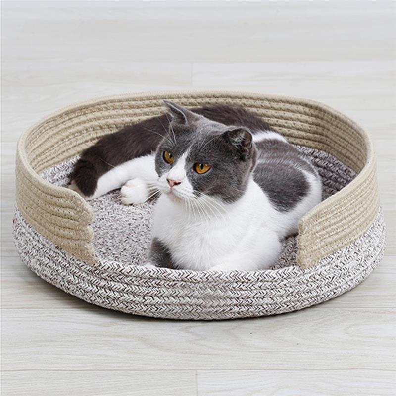 Creative Soft Warm Pet Bed Nest Non-Slip Scratch Resistant Pet Sleeping Bed Cat Scratcher For Kitten Pet Supplies-ebowsos