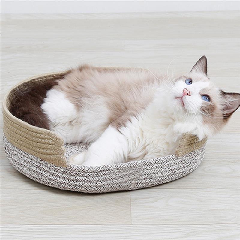 Creative Soft Warm Pet Bed Nest Non-Slip Scratch Resistant Pet Sleeping Bed Cat Scratcher For Kitten Pet Supplies-ebowsos