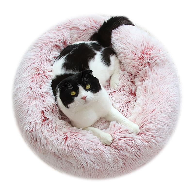 Creative Soft Warm Plush Pet Bed Nest Non-Slip Round Pet Sleeping Bed Cat Bed For Dog Cats Pet Supplies-ebowsos