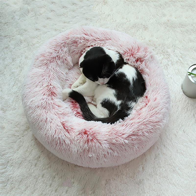 Creative Soft Warm Plush Pet Bed Nest Non-Slip Round Pet Sleeping Bed Cat Bed For Dog Cats Pet Supplies-ebowsos