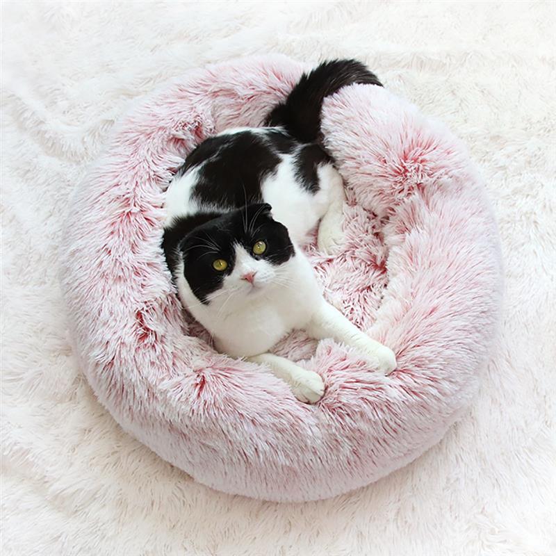 Creative Soft Warm Plush Pet Bed Nest Non-Slip Round Pet Sleeping Bed Cat Bed For Dog Cats Pet Supplies-ebowsos