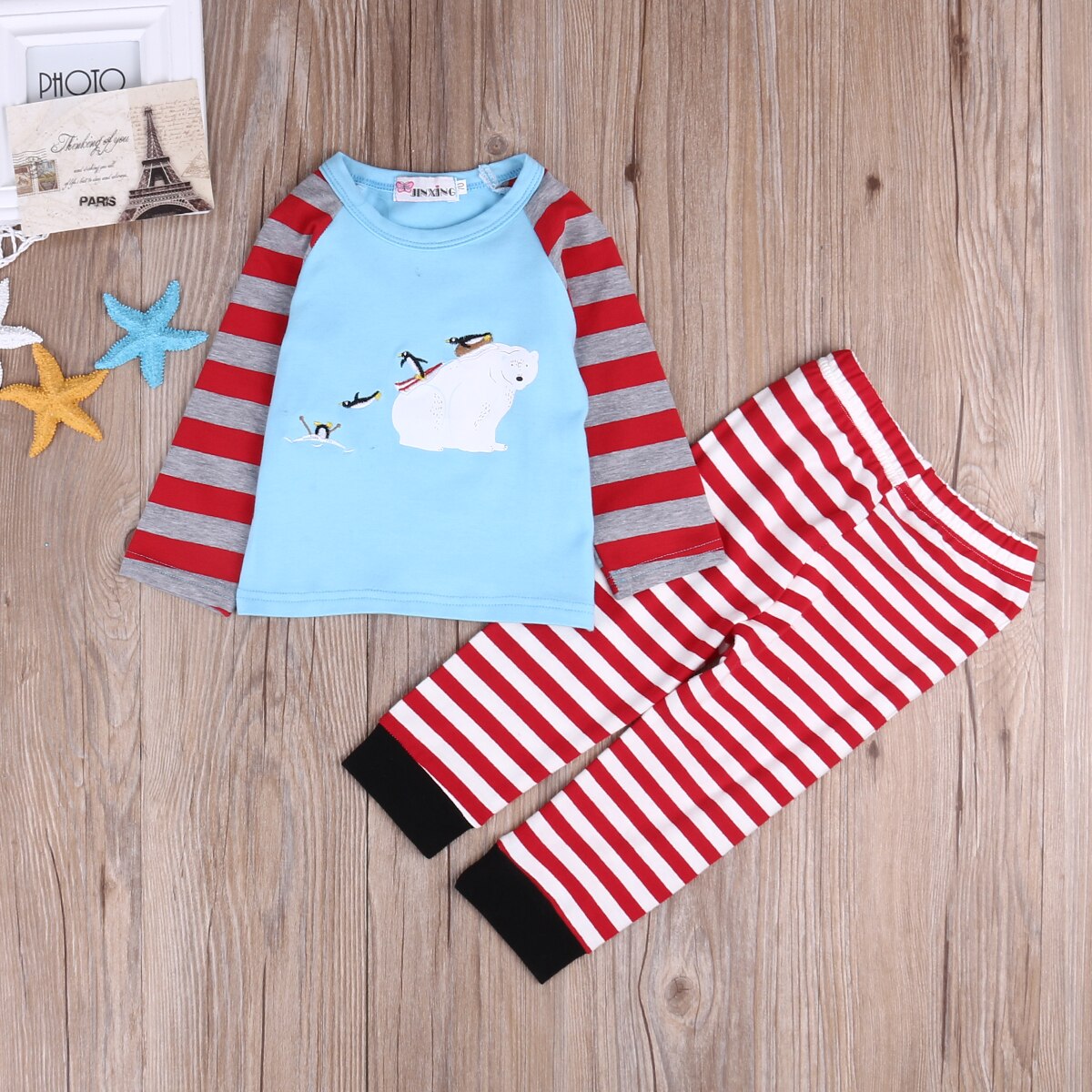 Cute 2PCS Toddler Kids Baby Boy Girls T-shirt Tops+Long Pants Outfits Set Animal - ebowsos