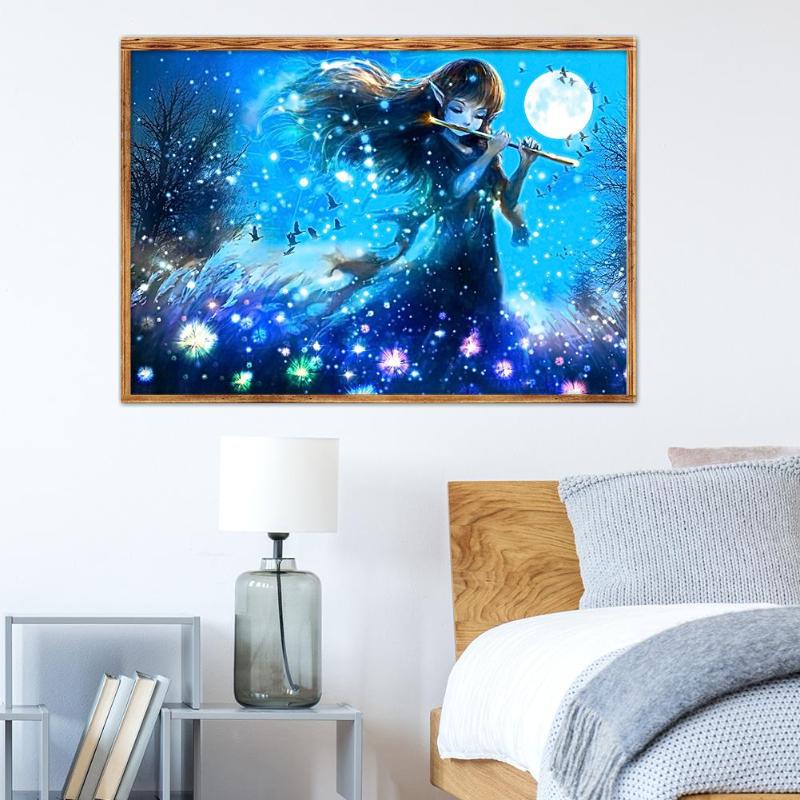 Cute 5D DIY Full Drill Diamond Painting Fantasy Beauty Cross Stitch Embroidery Beautiful Needle Arts - ebowsos