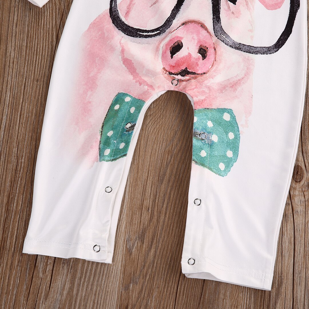 Cute Animals Kids Girl Baby Clothes Cotton Jumpsuit Long Sleeve Romper Sleepsuit Outfit Clothes - ebowsos