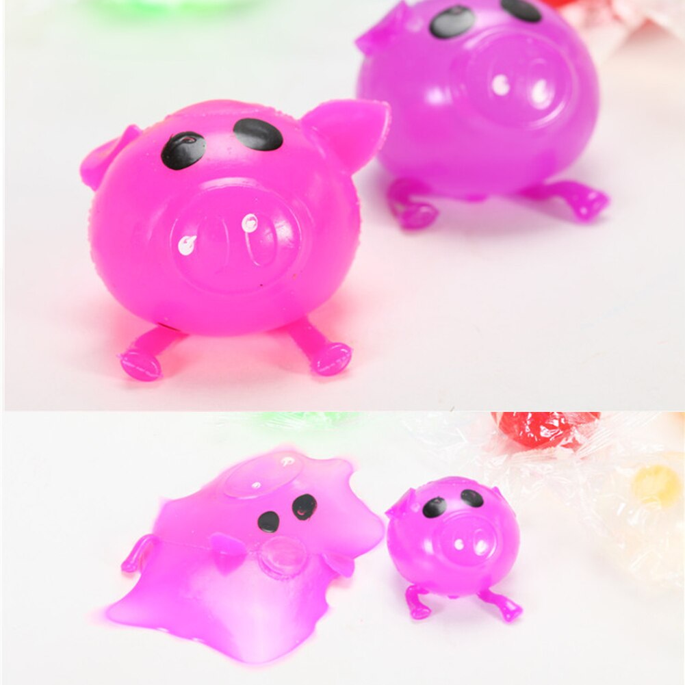 Cute Anti Stress Decompression Splat Ball Vent Toy Venting Ball Sticky Smash Water Ball Anti stress Goods Pig Toys Drop Shipping-ebowsos