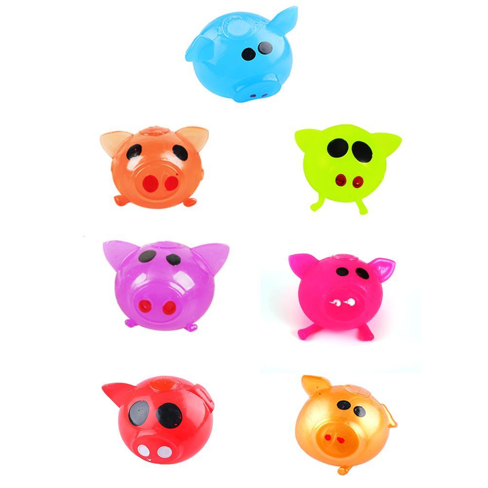 Cute Anti Stress Decompression Splat Ball Vent Toy Venting Ball Sticky Smash Water Ball Anti stress Goods Pig Toys Drop Shipping-ebowsos