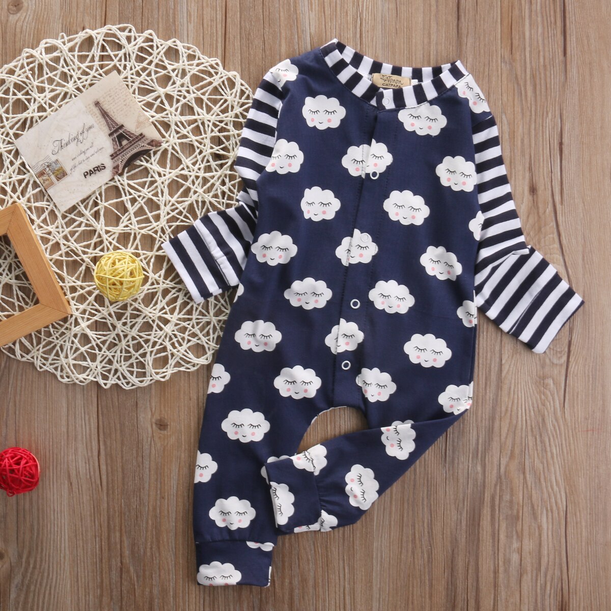 Cute Baby Boy Girl Shy cloud Romper  Jumpsuit One-pieces Outfits Clothes - ebowsos