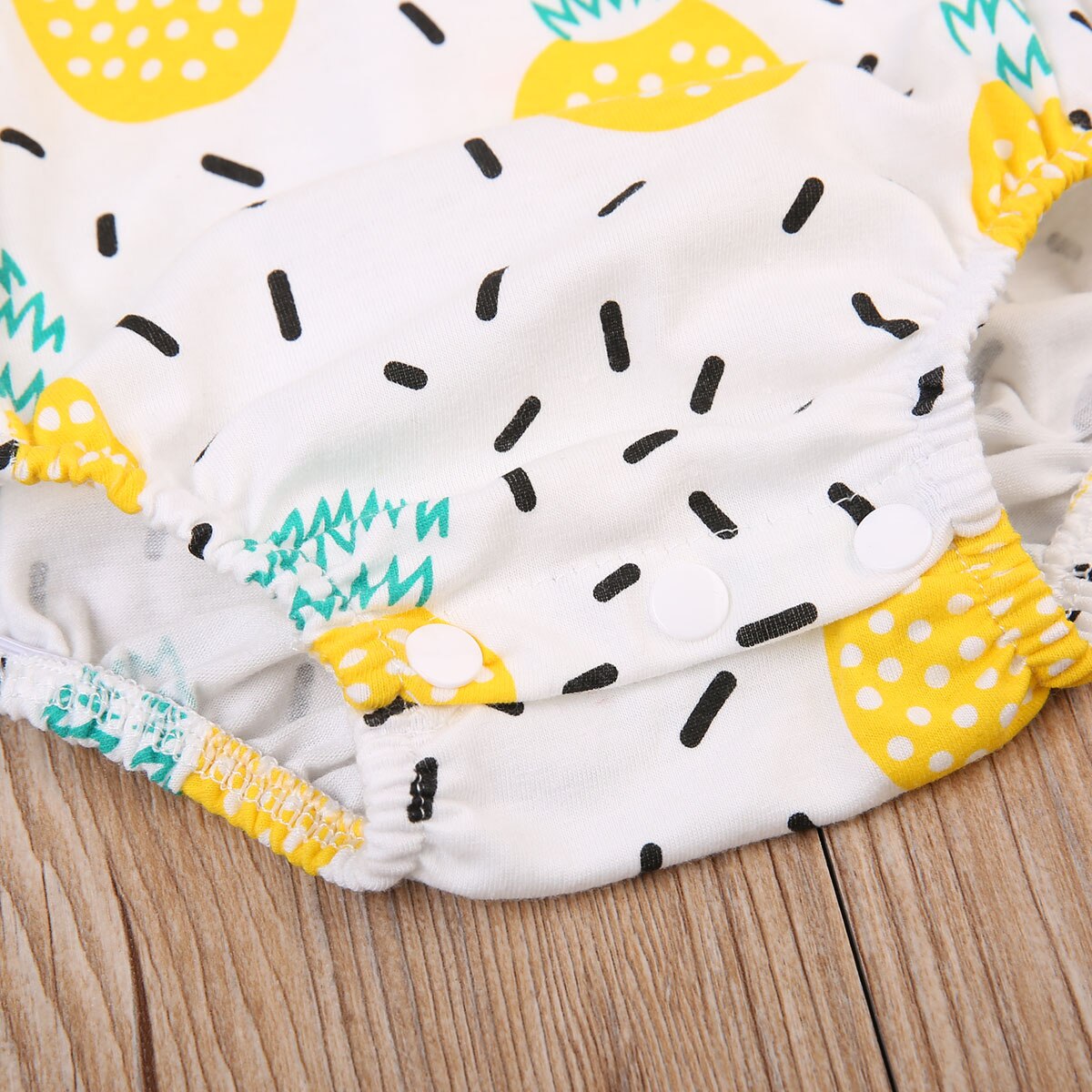 Cute Baby Girl Clothes Pineapple Print Jumpsuit Sleeveless Cotton Bodysuit Outfit Playsuit Summer - ebowsos