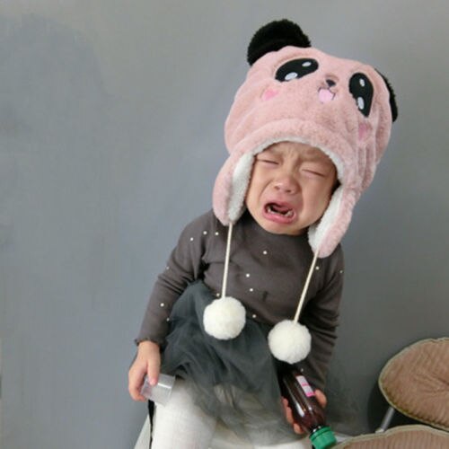 Cute Baby Kids Child Animal Pompom Ball Furry Hat Winter Warm Cap Ski - ebowsos