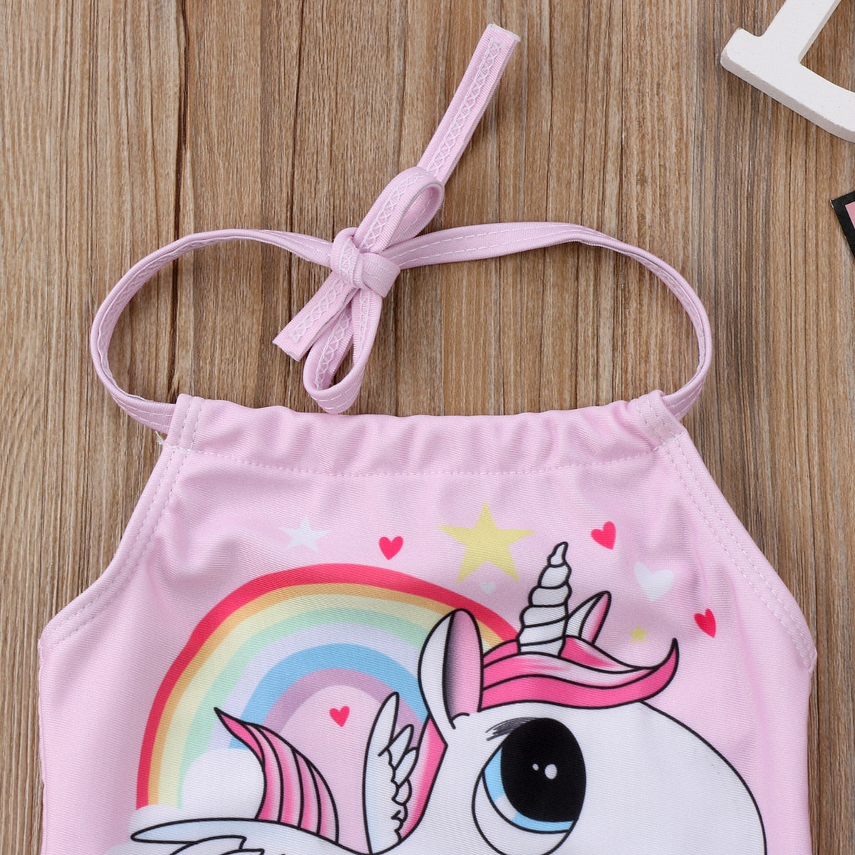 Cute Baby Unicorn Swimsuit Sleeveless Backless Beachwear Jumpsuit One Pieces Bathing Suit Sunsuit - ebowsos