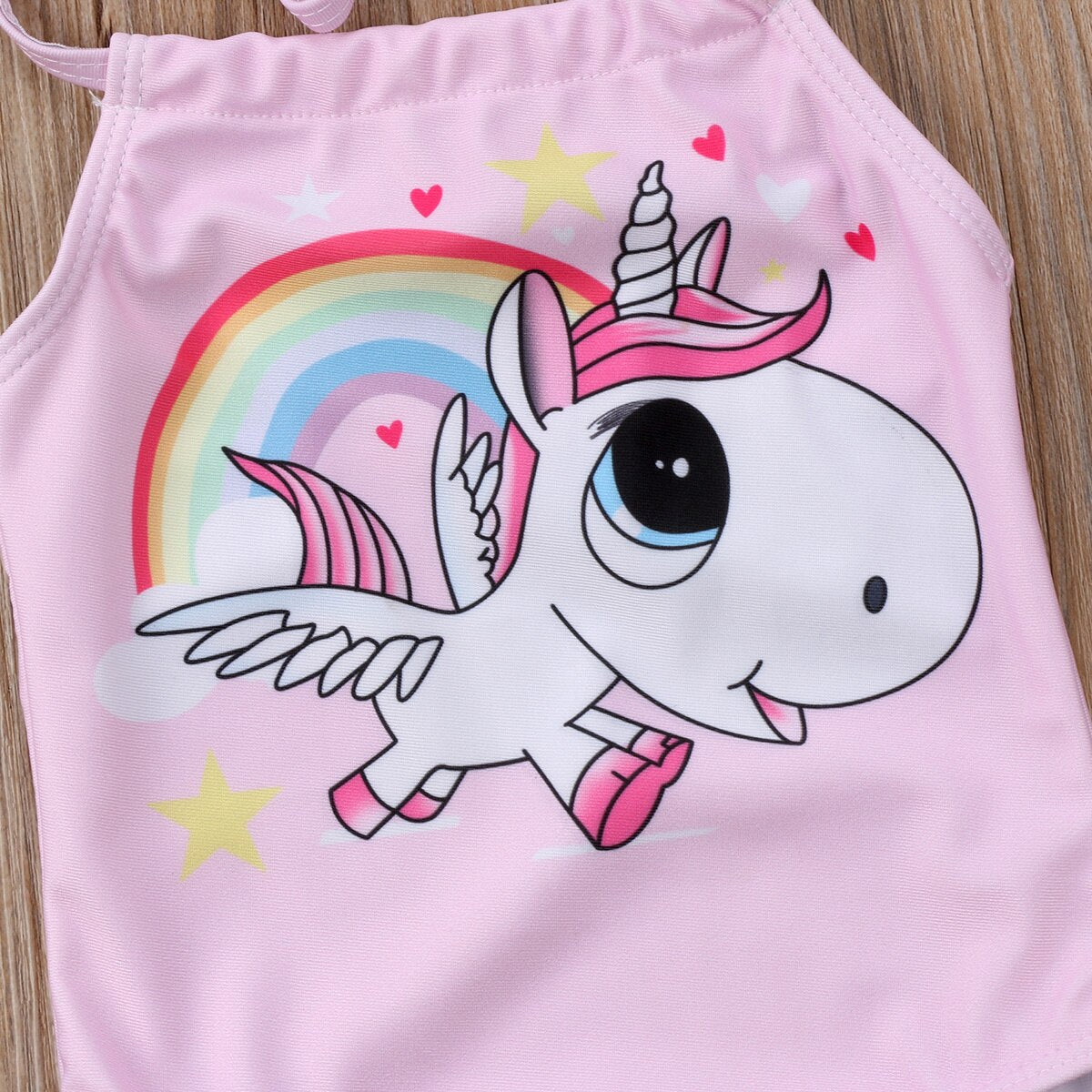 Cute Baby Unicorn Swimsuit Sleeveless Backless Beachwear Jumpsuit One Pieces Bathing Suit Sunsuit - ebowsos