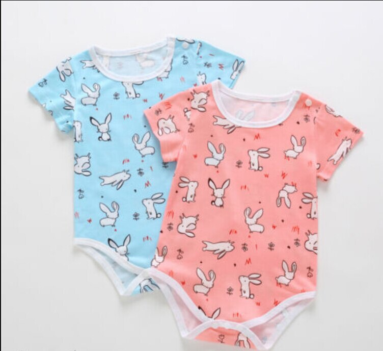 Cute Bunny Newborn Infant Baby Girl Boy Cotton Romper Jumpsuit Sunsuit Outfit Summer - ebowsos