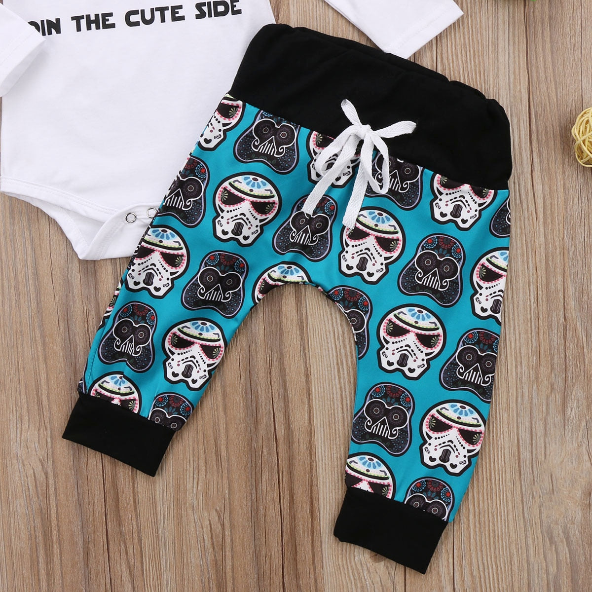 Cute Cartoon Robot Toddler Baby Boy Girl Long Sleeve Tops Romper+Long Pants Hat 3Pcs Outfits Set Clothes - ebowsos