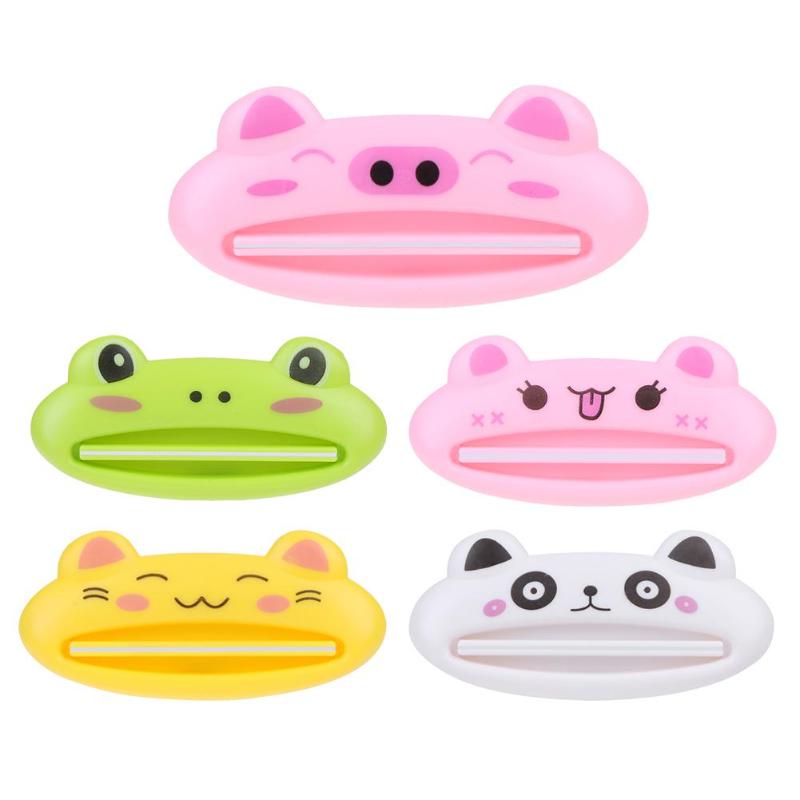 Cute Cartroon Animal Toothpaste Squeezer Cosmetics Bathroom Tube Dispenser - ebowsos