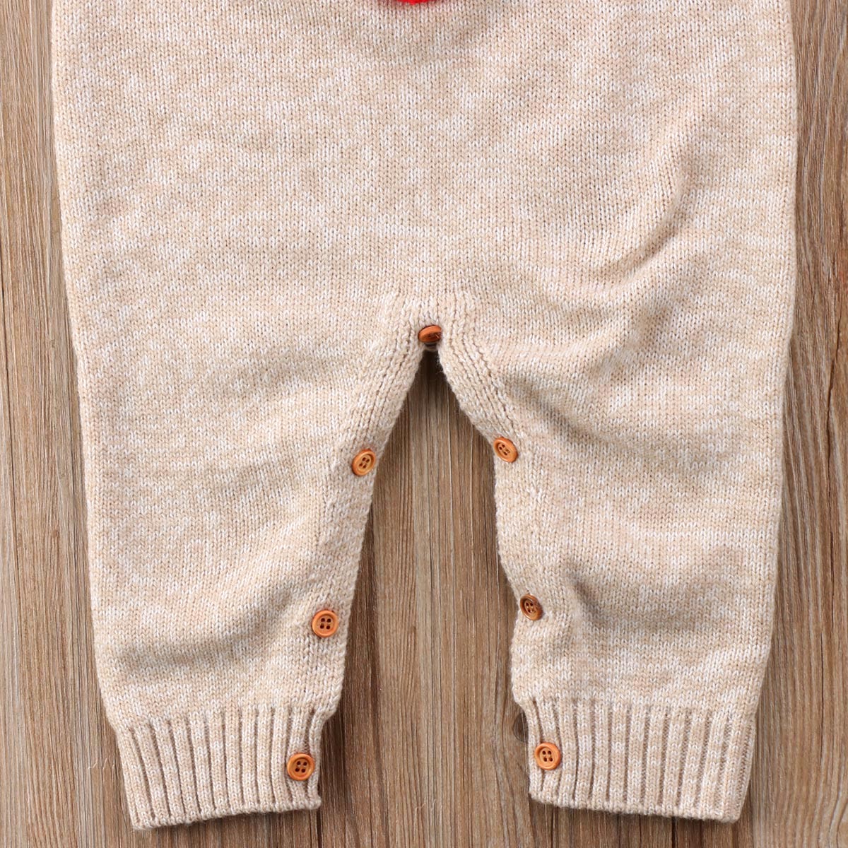 Cute Christmas Baby Romper Newborn Baby Boy Girl Deer Wool Knitting Romper Long Sleeve Jumpsuit Outfits - ebowsos